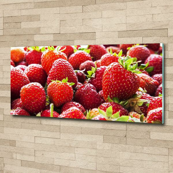 Quadro vetro acrilico Fragole