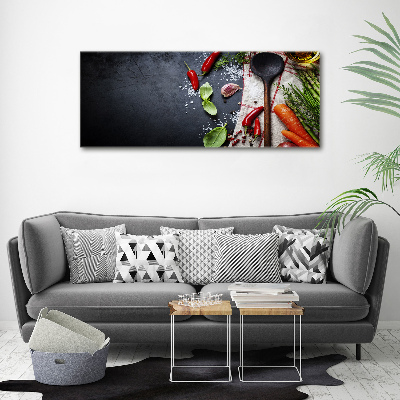 Quadro su vetro acrilico Ingredienti