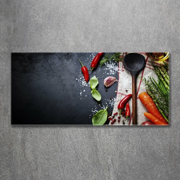 Quadro su vetro acrilico Ingredienti