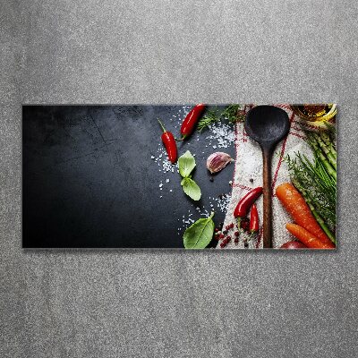 Quadro su vetro acrilico Ingredienti