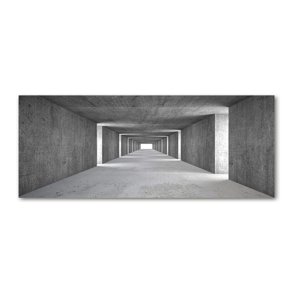 Quadro su vetro acrilico Tunnel in cemento