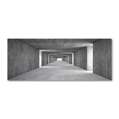 Quadro su vetro acrilico Tunnel in cemento