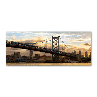 Quadro su vetro acrilico Ponte di Filadelfia