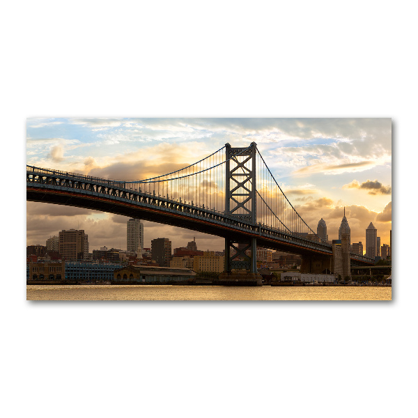 Quadro su vetro acrilico Ponte di Filadelfia