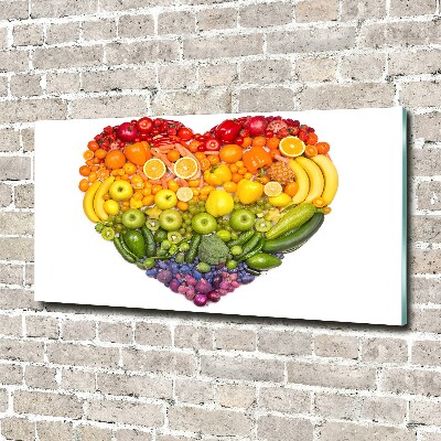 Quadro vetro acrilico Cuore vegetale