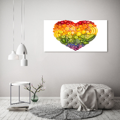 Quadro vetro acrilico Cuore vegetale