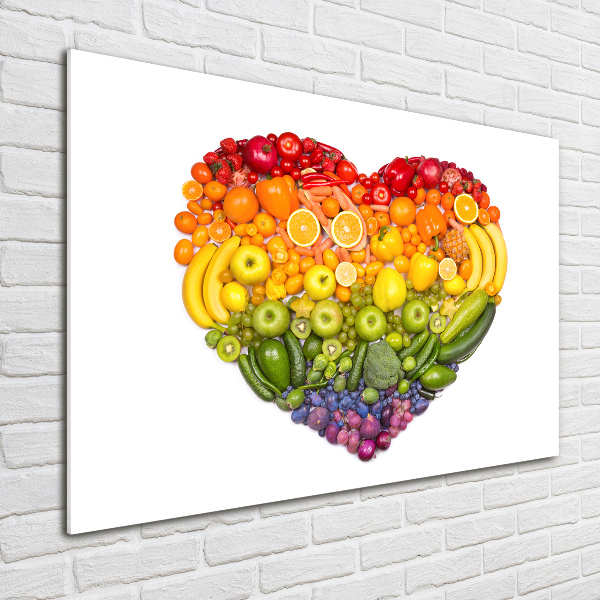 Quadro vetro acrilico Cuore vegetale