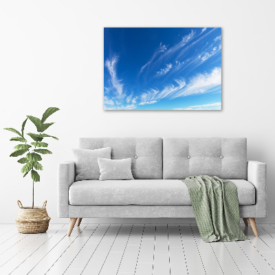 Quadro in vetro acrilico Cielo blu