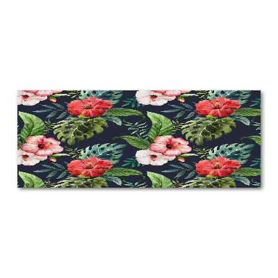 Quadro vetro acrilico Fiori tropicali