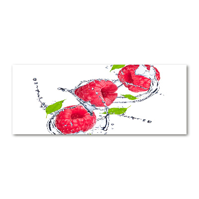 Quadro in vetro acrilico Lampone e acqua