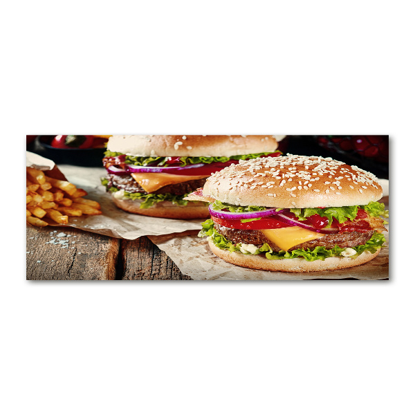 Quadro vetro acrilico Hamburger