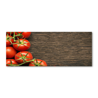 Quadro su vetro acrilico Pomodori su legno