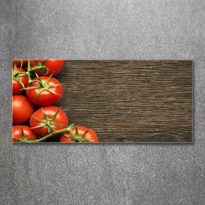 Quadro su vetro acrilico Pomodori su legno