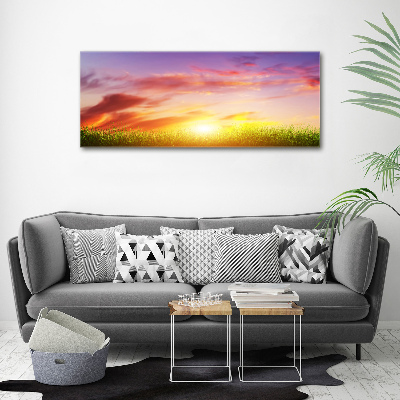 Quadro su vetro acrilico Tramonto