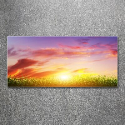 Quadro su vetro acrilico Tramonto