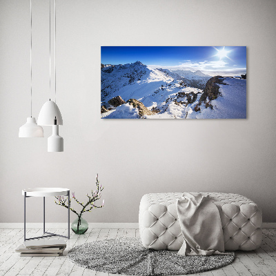 Quadro su vetro acrilico Picco Tatra