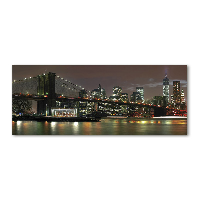 Quadro vetro acrilico New York di notte