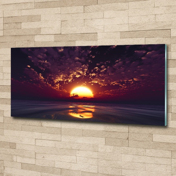 Quadro in vetro acrilico Tramonto