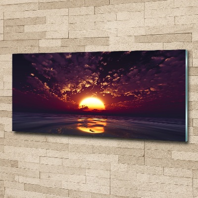 Quadro in vetro acrilico Tramonto