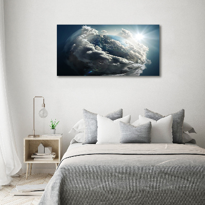 Quadro su vetro acrilico Pianeta Terra
