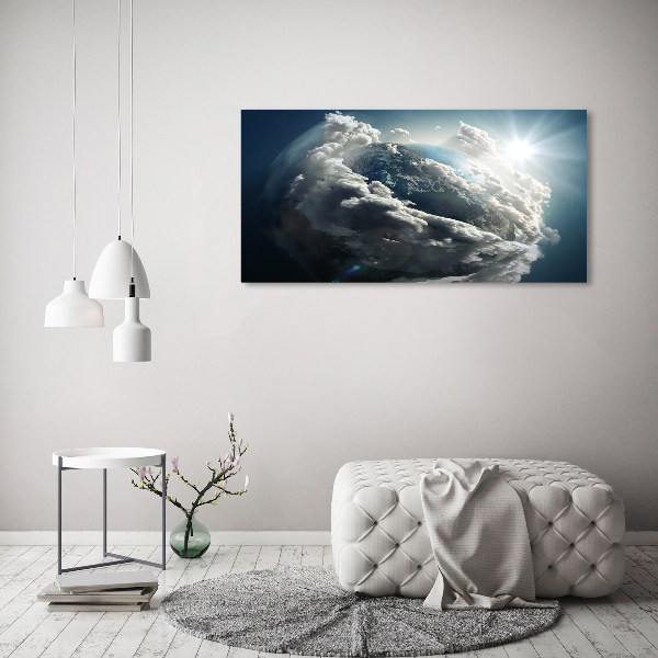 Quadro su vetro acrilico Pianeta Terra