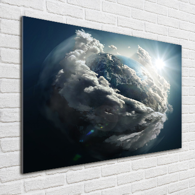 Quadro su vetro acrilico Pianeta Terra