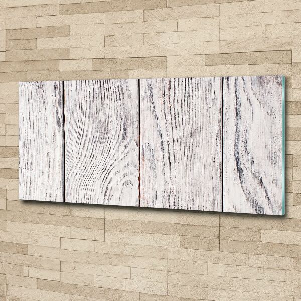 Quadro su vetro acrilico Parete in legno