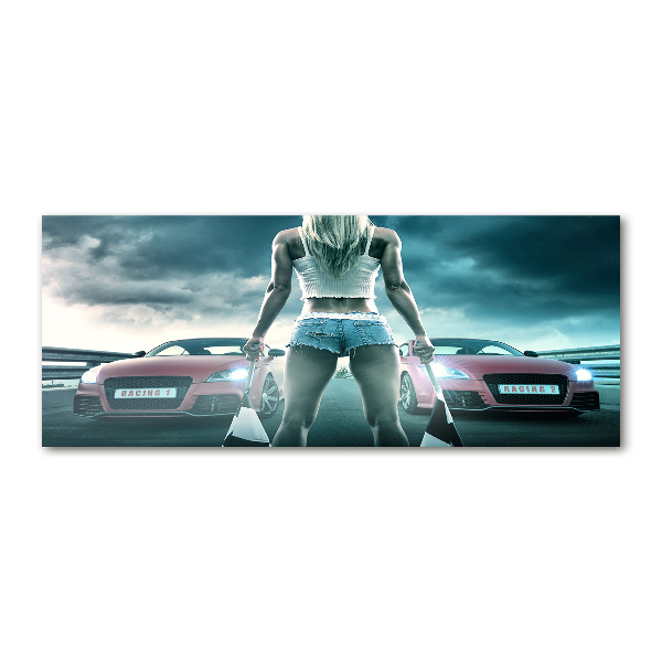 Quadro vetro acrilico L'inizio della gara