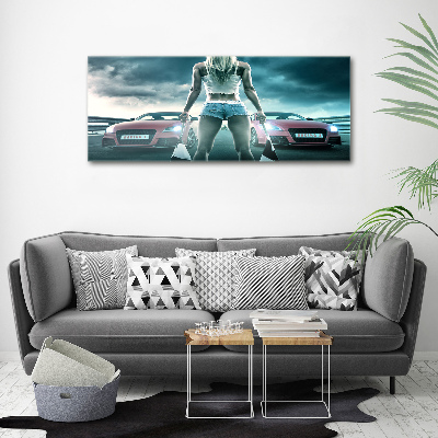 Quadro vetro acrilico L'inizio della gara