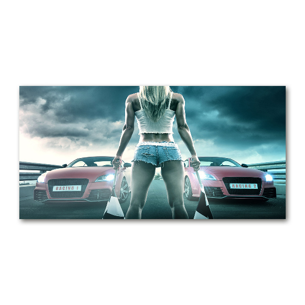 Quadro vetro acrilico L'inizio della gara