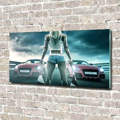 Quadro vetro acrilico L'inizio della gara