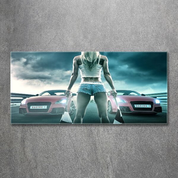 Quadro vetro acrilico L'inizio della gara