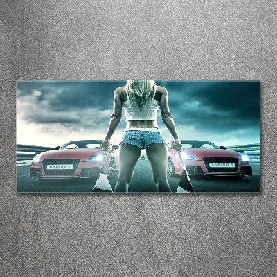 Quadro vetro acrilico L'inizio della gara