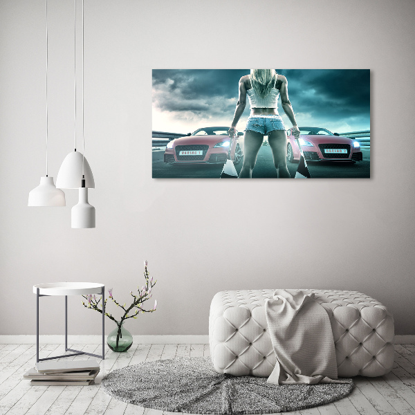 Quadro vetro acrilico L'inizio della gara