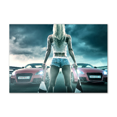 Quadro vetro acrilico L'inizio della gara