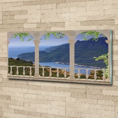 Quadro in vetro acrilico Vista della baia