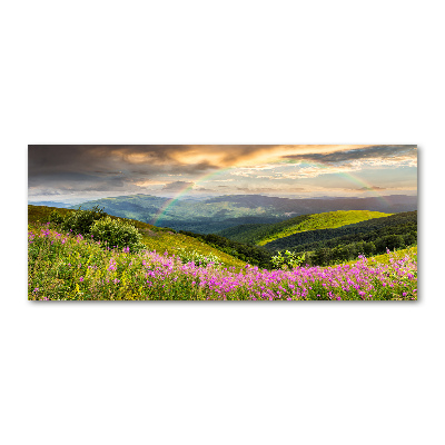 Quadro su vetro acrilico Paesaggio montano