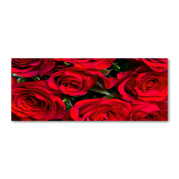 Quadro vetro acrilico Rose rosse