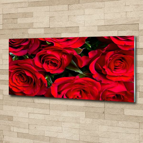 Quadro vetro acrilico Rose rosse