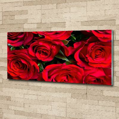 Quadro vetro acrilico Rose rosse