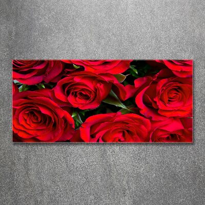 Quadro vetro acrilico Rose rosse