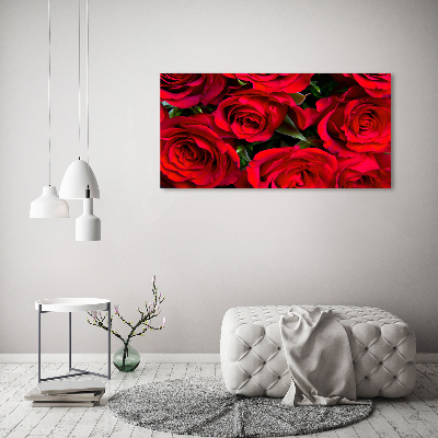 Quadro vetro acrilico Rose rosse