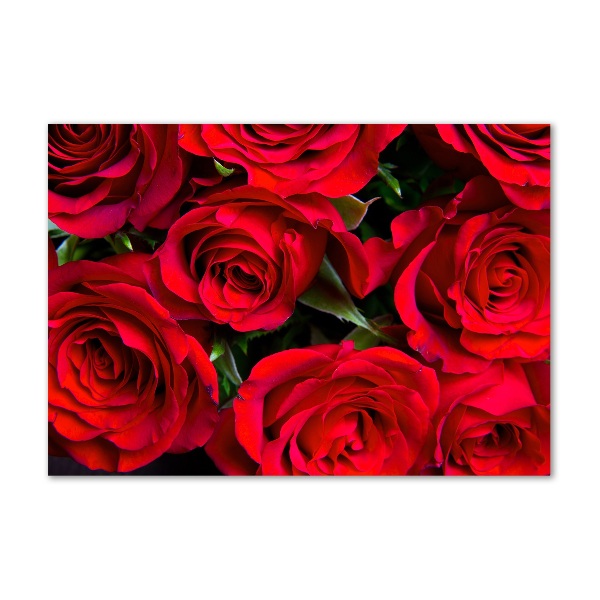 Quadro vetro acrilico Rose rosse