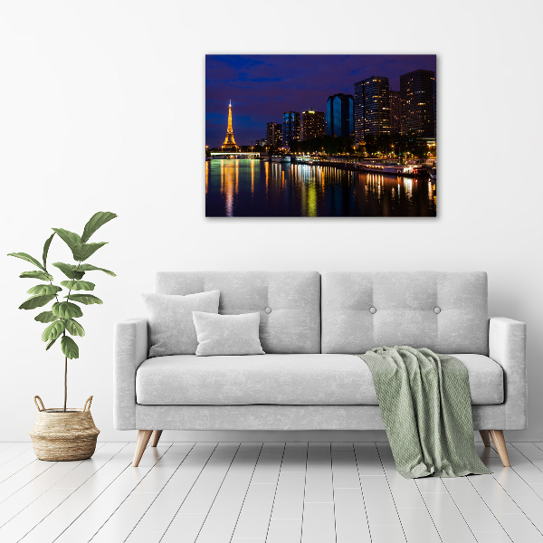 Quadro vetro acrilico Parigi di notte
