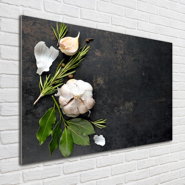 Quadro in vetro acrilico Aglio