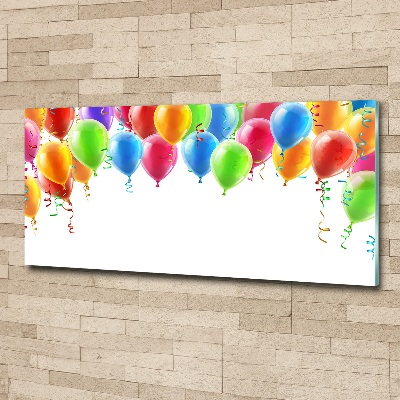 Quadro su vetro acrilico Palloncini colorati