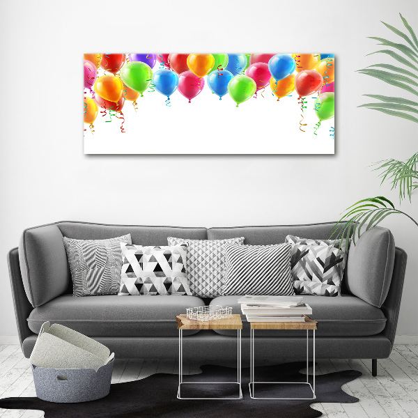 Quadro su vetro acrilico Palloncini colorati