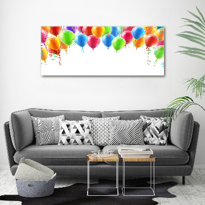 Quadro su vetro acrilico Palloncini colorati