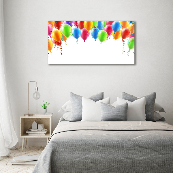 Quadro su vetro acrilico Palloncini colorati