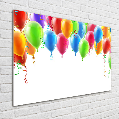 Quadro su vetro acrilico Palloncini colorati